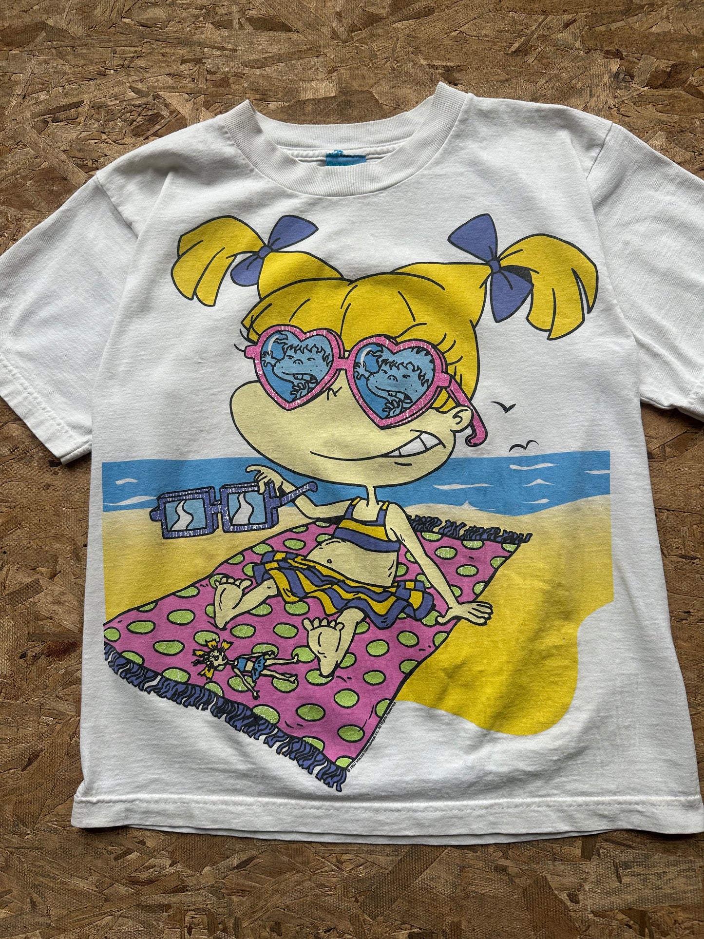 Vintage Rugrats Angelica Beach T Shirt Sz L Youth Fits Adult Small