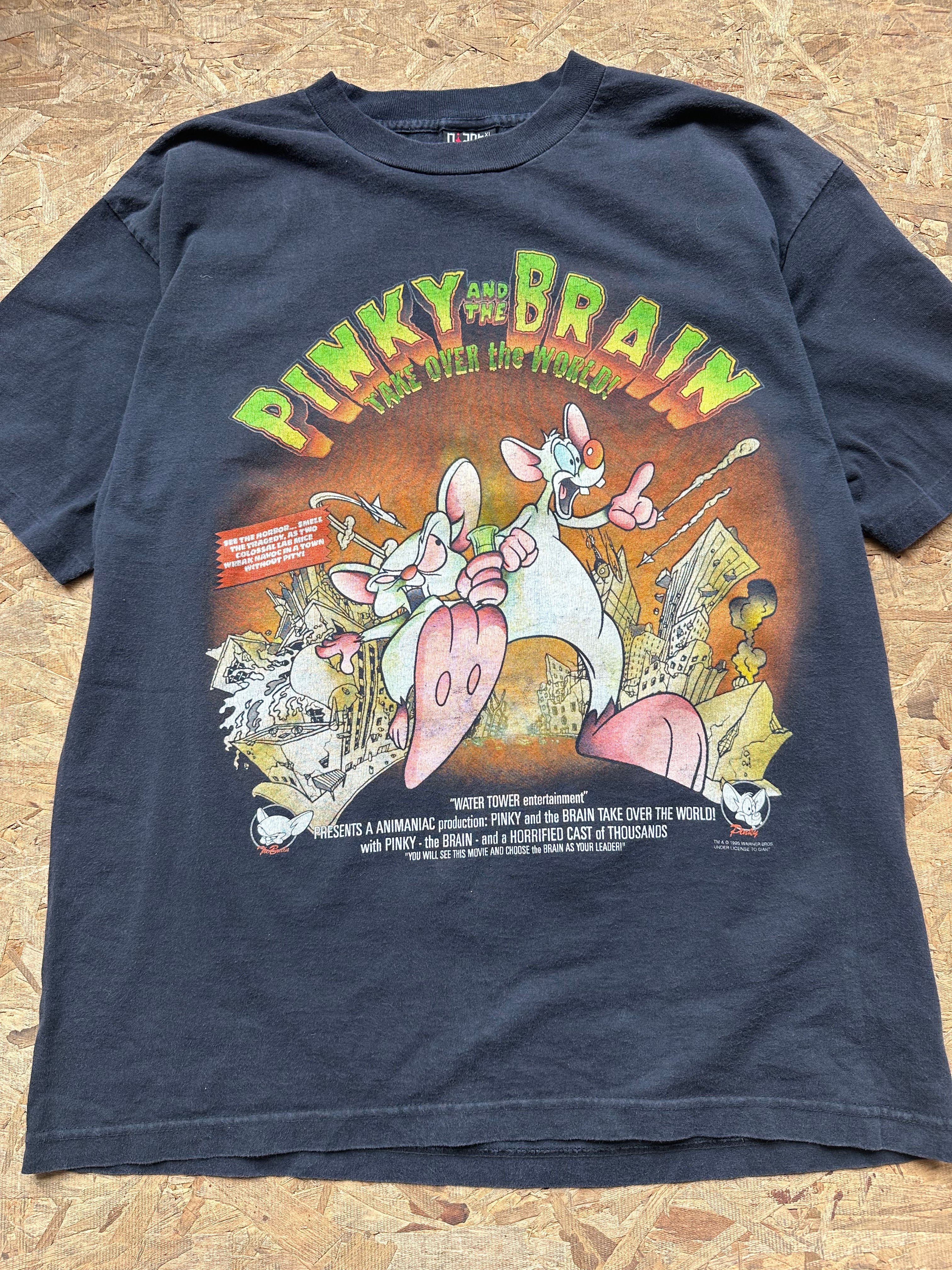 1995 Pinky And The Brain Take Over The World T Sz XL – AR Vintage