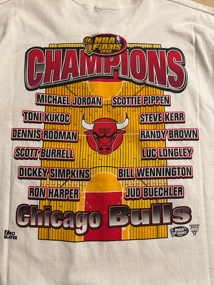 Vintage 1998 Chicago Bulls 6 Time NBA Championship T Shirt Sz XL(New)