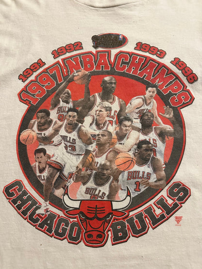 Vintage 1997 Chicago Bulls NBA Champions Starter T Sz XL