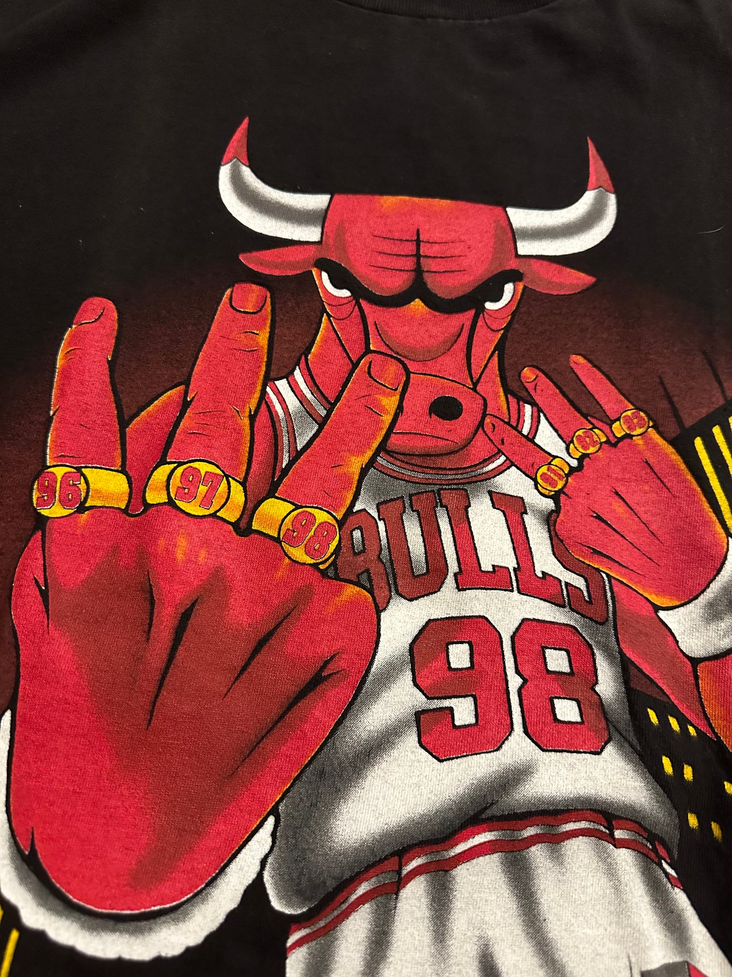 Vintage 1998 Chicago Bulls Championship Benny The Bull T Shirt Sz XL