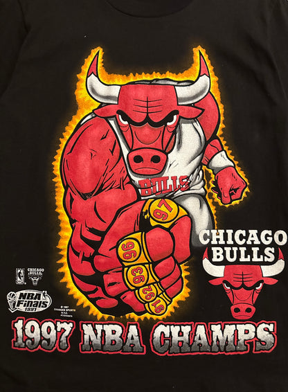 Vintage 1997 Chicago Bulls Benny The Bull Championship T Shirt Sz L(New)