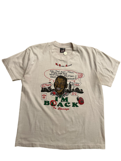 Micheal Jordan I'm Black T Shirt Sz L