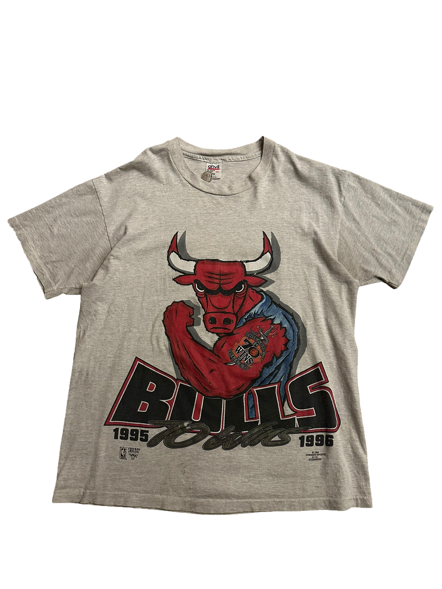 Vintage Chicago Bulls 70 Wins T Shirt Sz XL