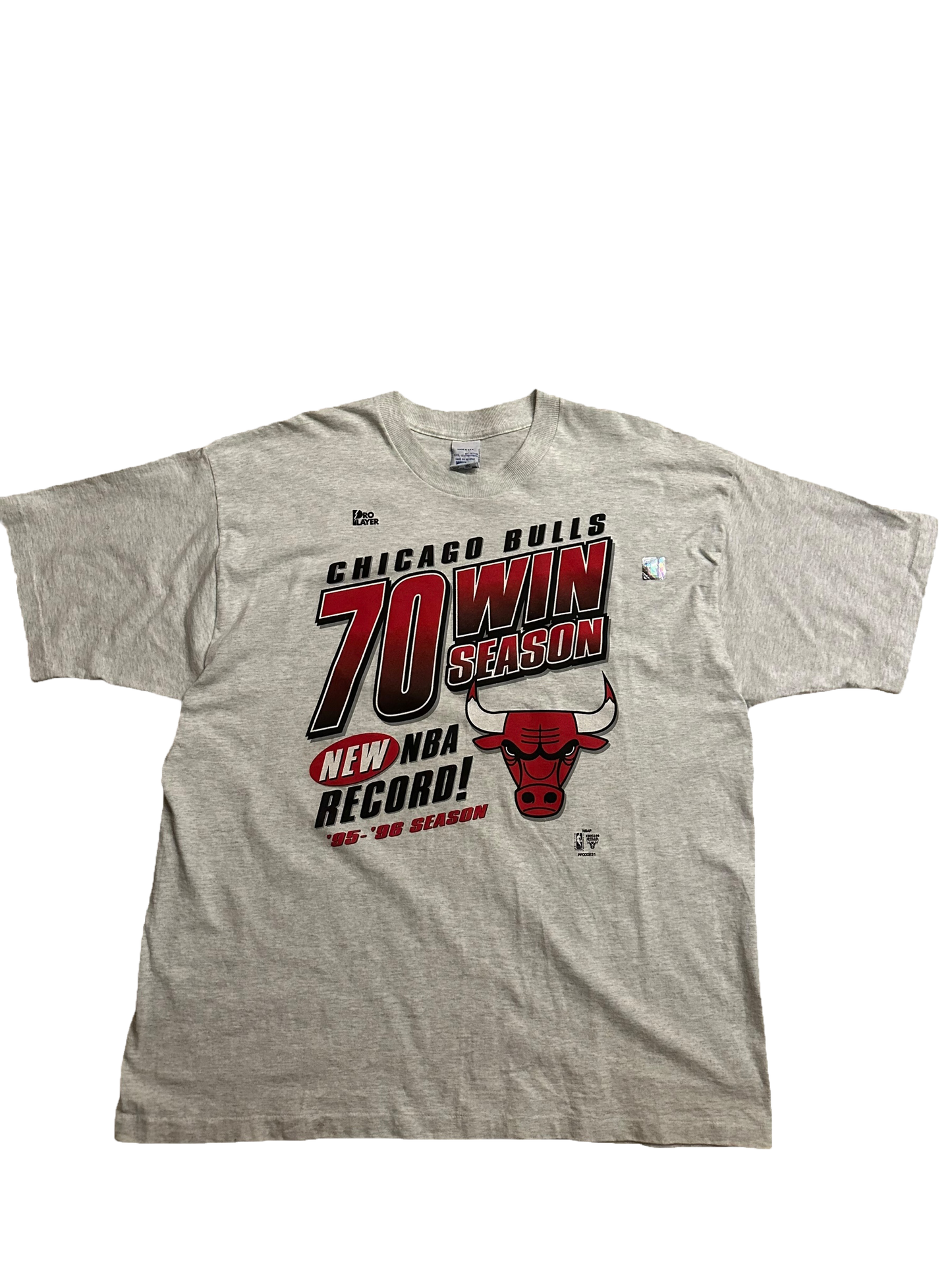 Vintage 1996 Chicago Bulls 70 Wins T shirt Sz 2XL(New)