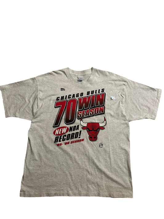 Vintage 1996 Chicago Bulls 70 Wins T shirt Sz 2XL(New)