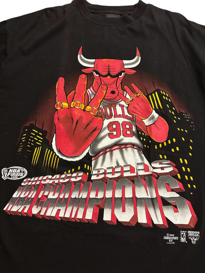 Vintage 1998 Chicago Bulls Championship Benny The Bull T Shirt Sz XL